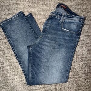 Anthropologie Pilcro and the Letterpress blue denim straight leg denim jeans